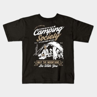 Camping Society Kids T-Shirt